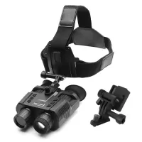 NV8000 1080P 8X Digital Zoom Infrared Head Mounted Night Vision Binoculars for Cave Searching Hiking Night Fishing Hunting Wildlife Watching