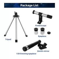 Astronomical Telescope for Kids and Beginners 90X Magnification Telescope with Finder Scope 2 Eyepieces and Tripod