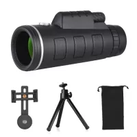 40X60 Portable Mini Monocular Telescope -With Tripod and Phone Clip