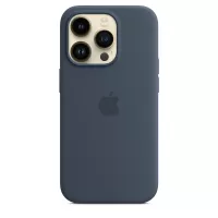 Apple iPhone 14 Pro Silicone Case with MagSafe - Storm Blue