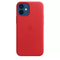 Apple iPhone 12 mini Leather Case with MagSafe - (PRODUCT)RED