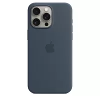 Apple iPhone 15 Pro Max Silicone Case with MagSafe - Blue
