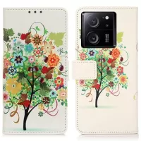 Xiaomi 13T/13T Pro Glam Series Wallet Case - Flowering Tree / Colorful