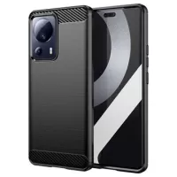 Xiaomi 13 Lite/Civi 2 Brushed TPU Case - Carbon Fiber - Black