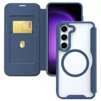 Samsung Galaxy S24 Flip Case with Card Slot - MagSafe Compatible - Blue