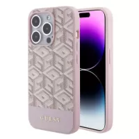iPhone 15 Pro Guess G Cube Mag Case - Pink