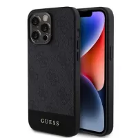 iPhone 15 Pro Guess 4G Stripe Case - MagSafe Compatible - Black