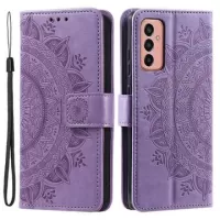 Samsung Galaxy A14 Mandala Series Wallet Case - Purple