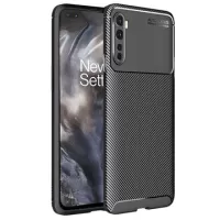 Saii Ultra-Thin OnePlus Nord TPU Case - Carbon Fiber - Black