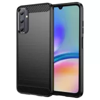 Samsung Galaxy A05s Brushed TPU Case - Carbon Fiber - Black