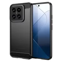 Xiaomi 14 Brushed TPU Case - Carbon Fiber - Black