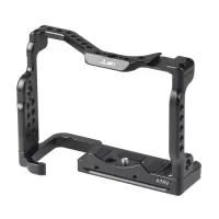 JLwin A7RV Metal Camera Cage with Quick Release Plate Cold Shoe Mount Magnetic Wrench Slot Numerous 1/4in-20 And 3/8in-16 Threaded Holes Compatible with Sony Alpha A7RV Camera