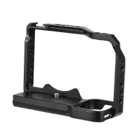 Andoer Camera Cage Aluminum Alloy Camera Video Cage with Cold Shoe Mounts Numerous 1/4 Inch Threads Replacement for Sony ZV-E1 Camera