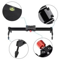 Andoer  Portable Aluminum Alloy Camera Track Dolly Slider Stabilizer