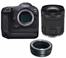 Canon EOS R3 Mirrorless Digital Camera with RF 24-105mm f/4-7.1 IS STM Lens + EF-EOS R mount adapter - 2 Year Warranty - Next Day Delivery
