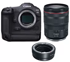 Canon EOS R3 Mirrorless Digital Camera with RF 24-105mm f/4L IS Lens + EF-EOS R mount adapter - 2 Year Warranty - Next Day Delivery