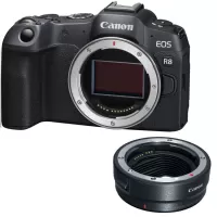 Canon EOS R8 Mirrorless Digital Camera (Body Only) + EF-EOS R mount adapter - 2 Year Warranty - Next Day Delivery