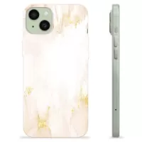 iPhone 15 Plus TPU Case - Golden Pearl Marble