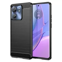 Motorola Edge (2023) Brushed TPU Case - Carbon Fiber - Black