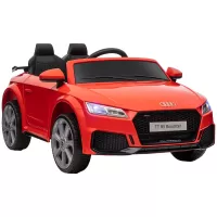 HOMCOM Kids Licensed Audi TT 12V Ride On Car with Remote, Suspension, Headlights & MP3 Player (Red)