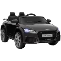 HOMCOM Kids Licensed Audi TT 12V Ride On Car with Remote, Suspension, Headlights & MP3 Player (Black)
