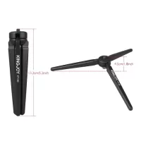 KINGJOY Portable Mini Tripod Stabilizer Stable Aluminium Alloy Desktop Tabletop Three-leg Stand Holder Support Base   with 1/4 Inch Screw for GoPro Cameras DSLR Camcorder for Stabilizers of ZHIYUN FEIYU HOHEM DJI MOZA Max. Load Capacity 3kg/6.6Lbs