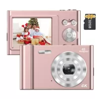Andoer 4K Digital Camera Video Camcorder 48MP 2.4 Inch IPS Screen with 32GB Memory Card