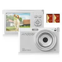 Andoer Compact 4K Digital Camera Video Camcorder 50MP 2.88Inch IPS Screen Auto Focus Camera
