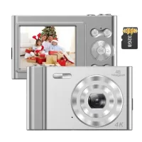 Andoer 4K Digital Camera Video Camcorder 48MP 2.4 Inch IPS Screen with 32GB Memory Card