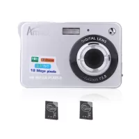 Compact HD Digital Camera Video Camcorder 18MP 2.7\ TFT 8X Zoom Smile Capture Anti-shake with 2pcs Batteries Christmas Festival Gift