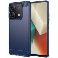 Xiaomi Redmi Note 13 Brushed TPU Case - Carbon Fiber - Blue