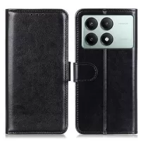 Xiaomi Redmi K70E/Poco X6 Pro Wallet Case with Magnetic Closure - Black
