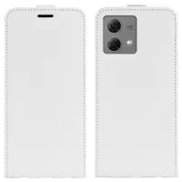 Motorola Moto G84 Vertical Flip Case with Card Slot - White