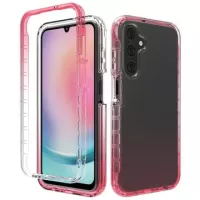 Samsung Galaxy A25 Gradient Series Hybrid Case - Red / Transparent
