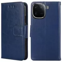 vivo iQOO 12 Wallet Case with Magnetic Closure - Blue