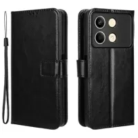 Xiaomi Redmi Note 13R Pro Wallet Case with Magnetic Closure - Black