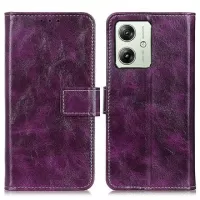 Motorola Moto G54 Wallet Case with Magnetic Closure - Purple