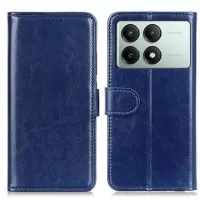 Xiaomi Redmi K70E/Poco X6 Pro Wallet Case with Magnetic Closure - Blue