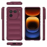 vivo iQOO 12 Pro Rugged Series TPU Case - Wine Red