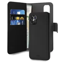 Puro 2-in-1 Magnetic iPhone 12 Pro Max Wallet Case (Bulk Satisfactory) - Black