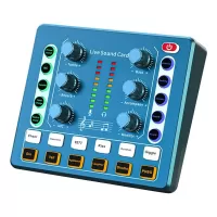 M8 Audio Mixer Sound Card Headset Microphone Webcast Entertainment Streamer Live Broadcast Noise Reduction Sound Effect