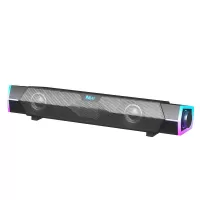 Niye bluetooth 5.3 Soudbar Dual Speaker 52mm Full Frequency Unit Subwoofer Vibrant RGB Light Wired Loudspeaker