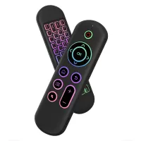 M5 MINI 2.4G&BT5.2 Dual Mode Wireless Air Mouse Mini Keyboard Airmouse with Backlit for TV Box Smart TV PC Projector