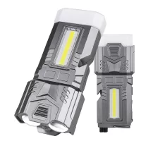 LED+COB Multifunctional Strong Flashlight 1800mAh Type-C Charging Repair Light Emergency Rope Snipper Window Breaker Zoo