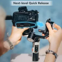 ZHIYUN CRANE-M2 S Combo Compact Handheld 3-Axis Gimbal Stabilizer Kit with LED Fill Light Built-in Battery PD Quick Charging for Smartphone Sports Camera Mirrorless Camera with Backpack Phone Holder